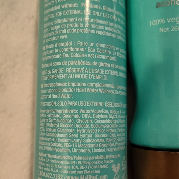 NEW! Malibu Hard Water Shampoo and Conditioner Set - Picture 2 of 3